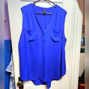 Torrid 2x Blue Sleeveless Top